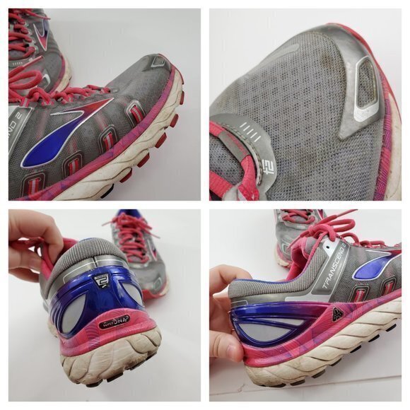Brooks Transcend 2 Sneakers 11 Pink Purple Gray At - Picture 4 of 8